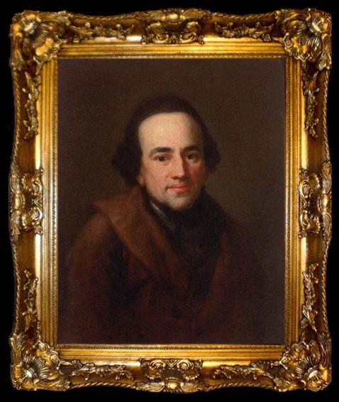 framed  Anton Graff Portrait of Moses Mendelssohn, ta009-2